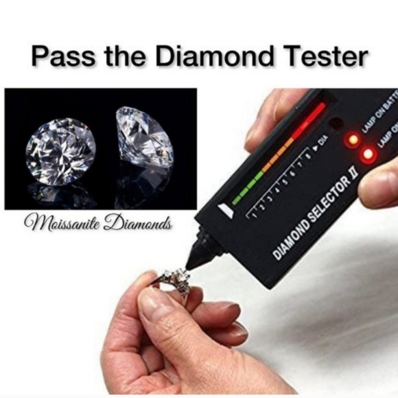 NEW 2ct Moissanite Solitaire 4 prong Pendant 18K Gold Necklace - Picture 4 of 13